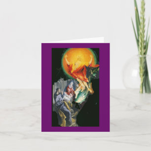 Bewondering aan de collage van de Verrijzenis Feestdagen Kaart