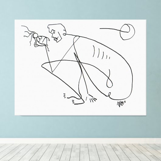 BEWONDERING CANVAS AFDRUK (Insitu (Houten vloer))