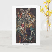 Bewondering van de Herders door Greco Gr Kaart (Gele Bloem)