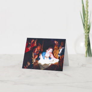 Bewondering van de Herders Feestdagen Kaart