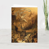 Bewondering van Kerstmis van de Kunst van Herders Feestdagen Kaart (Achterkant)