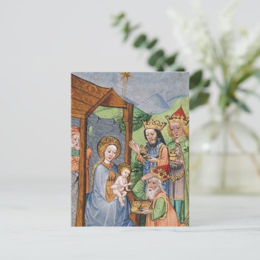 Bewondering van Magi Briefkaart (Staand voorkant)