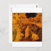 Bewondering van Magi door Leonardo da Vinci Briefkaart (Voorkant / Achterkant)