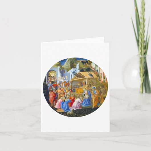 BEWONDERING VAN MAGI FEESTDAGEN KAART (Voorkant)