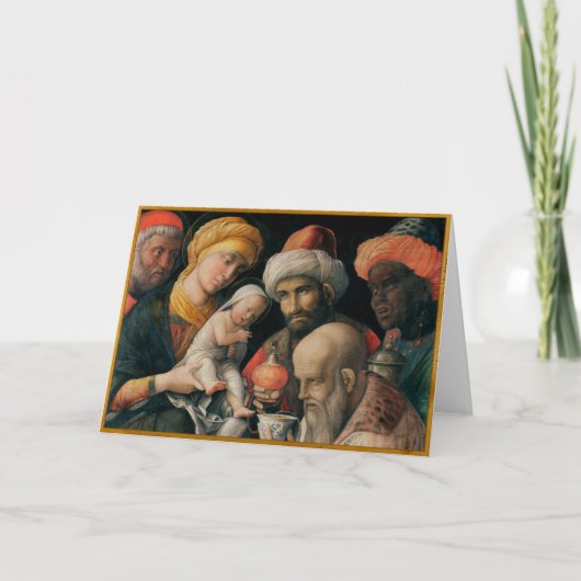 Bewondering van Magi Feestdagen Kaart (Voorkant)