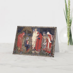 Bewondering van Magi Feestdagen Kaart