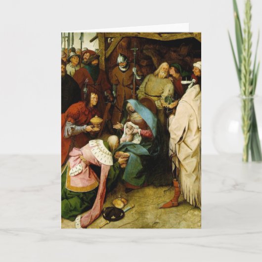 Bewondering van Magi Feestdagen Kaart (Voorkant)