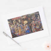 Bewondering van Magi Rechthoekige Sticker (Envelop)