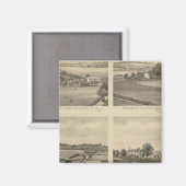 Bewoners van Augusta County Magneet (Voorkant / Achterkant)