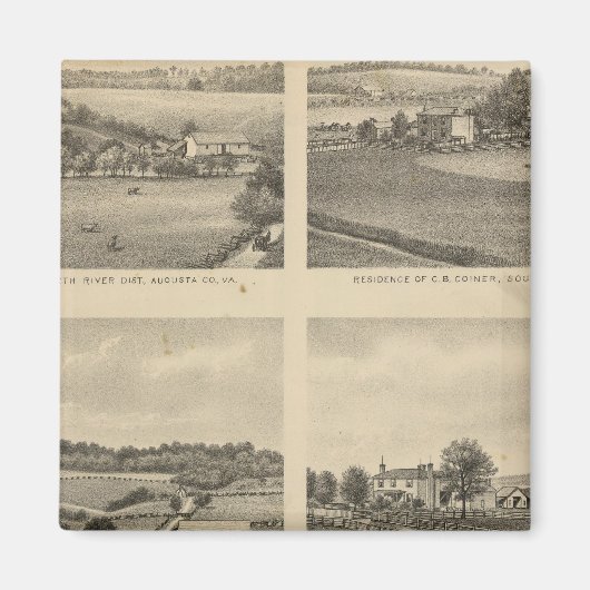 Bewoners van Augusta County Magneet (Voorkant)