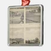 Bewoners van Augusta County Metalen Ornament (Links)