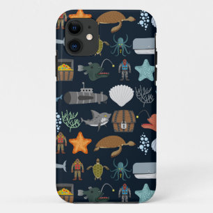 Bewoners van de Oceaan Patroon 1 Case-Mate iPhone Case