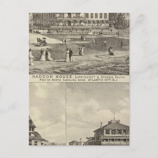 Bewoners van Haddon House en Kaighn en Gurney Briefkaart (Voorkant)