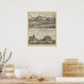 Bewoners van Haddon House en Kaighn en Gurney Poster (Keuken)