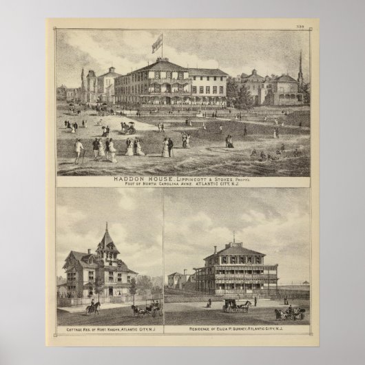 Bewoners van Haddon House en Kaighn en Gurney Poster (Voorkant)