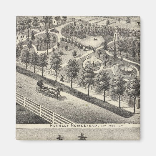 Bewoners van hensley, bonen magneet (Voorkant)