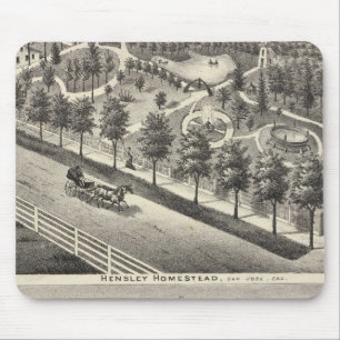 Bewoners van hensley, bonen muismat