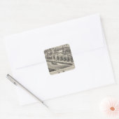 Bewoners van hensley, bonen vierkante sticker (Envelop)
