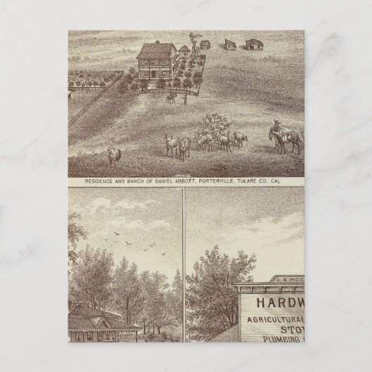 Bewoners van Porterville, winkel Briefkaart (Voorkant)