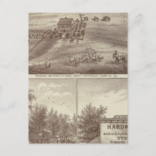 Bewoners van Porterville, winkel Briefkaart