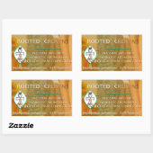 Bewortelde kronen Logo Rechthoekige Sticker (Vel)