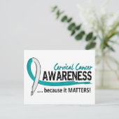 Bewust 2 baarmoederhalskanker briefkaart (Staand voorkant)