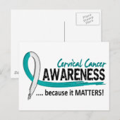 Bewust 2 baarmoederhalskanker briefkaart (Voorkant / Achterkant)