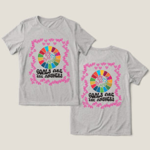 Bewust leven, wereldwijde impact: ethische doelen Tri-Blend shirt