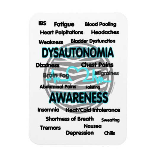 Bewust/Symptomen.. Dysautonomie Magneet (Verticaal)
