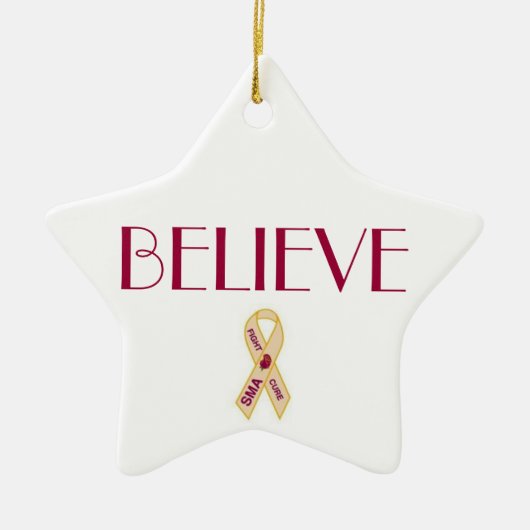 BEWUST VAN SMA AWARENESS RIBBON ORNAMENT (Voorkant)