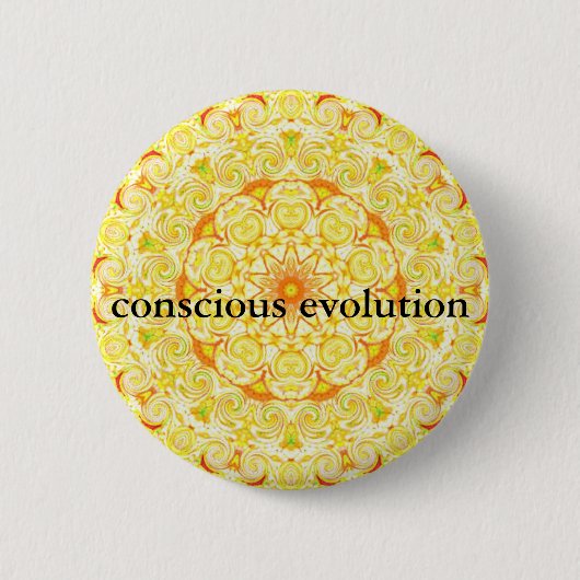 bewuste evolutie t-shirt ronde button 5,7 cm (Voorkant)