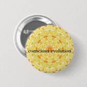 bewuste evolutie t-shirt ronde button 5,7 cm (Voorkant /achterkant)