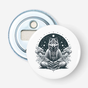 Bewuste Wolf Button Flesopener