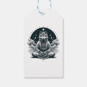 bewuste wolf cadeaulabel (Achterkant)