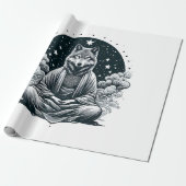 Bewuste Wolf Cadeaupapier (Uitgerold)