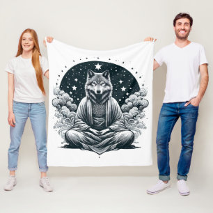 Bewuste Wolf Fleece Deken