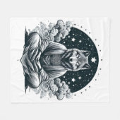 Bewuste Wolf Fleece Deken (Voorkant (Horizontaal))