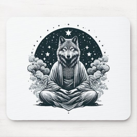 Bewuste Wolf Muismat (Voorkant)