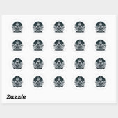 Bewuste Wolf Ronde Sticker (Vel)