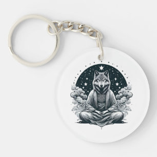 Bewuste Wolf Sleutelhanger