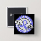 Bewustheid 14 Prostaatkanker Vierkante Button 5,1 Cm (Voorkant /achterkant)