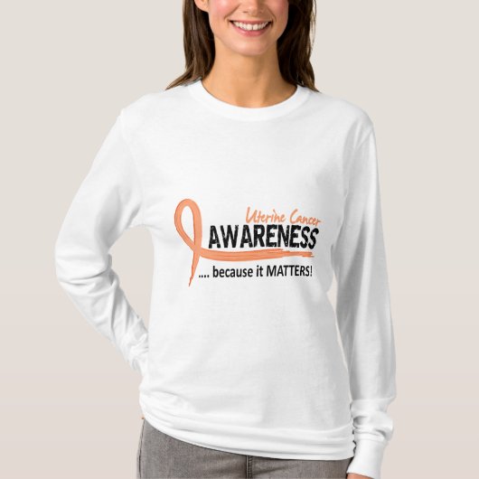 Bewustheid 2 baarmoederhalskanker t-shirt (Voorkant)