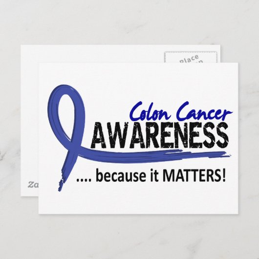 Bewustheid 2 Colon Cancer Briefkaart (Voorkant / Achterkant)