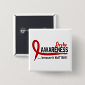Bewustheid 2 Slag Vierkante Button 5,1 Cm (Voorkant /achterkant)