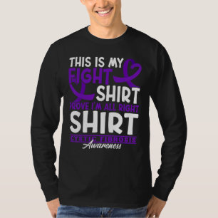 Bewustheid Ik steun viaddij I cystic fibrosis T-shirt