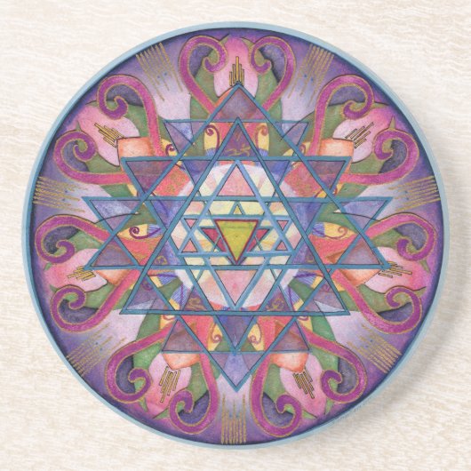 Bewustheid Mandala Onderzetter (Voorkant)