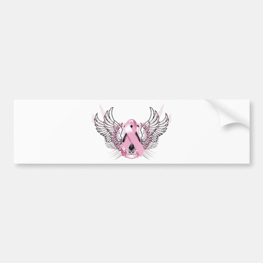 Bewustheid Tribal Roze Bumpersticker (Voorkant)