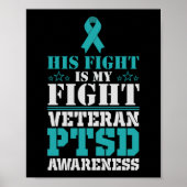 Bewustheid Zijn strijd is mijn strijd tegen PTSD B Poster (Voorkant)