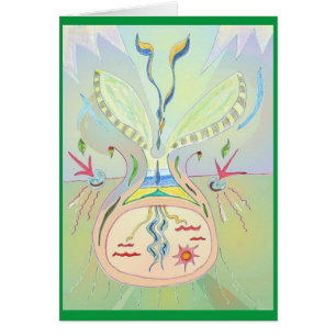 Bewustmakende 3x-kaart voor 3x-kunstzaad