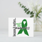 Bewustmaking 1 Traumatische hersenbeschadiging TBI Briefkaart (Staand voorkant)